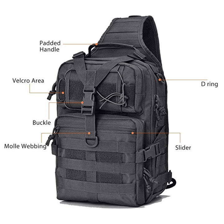 Tactical 15L Sling Backpack with Molle System