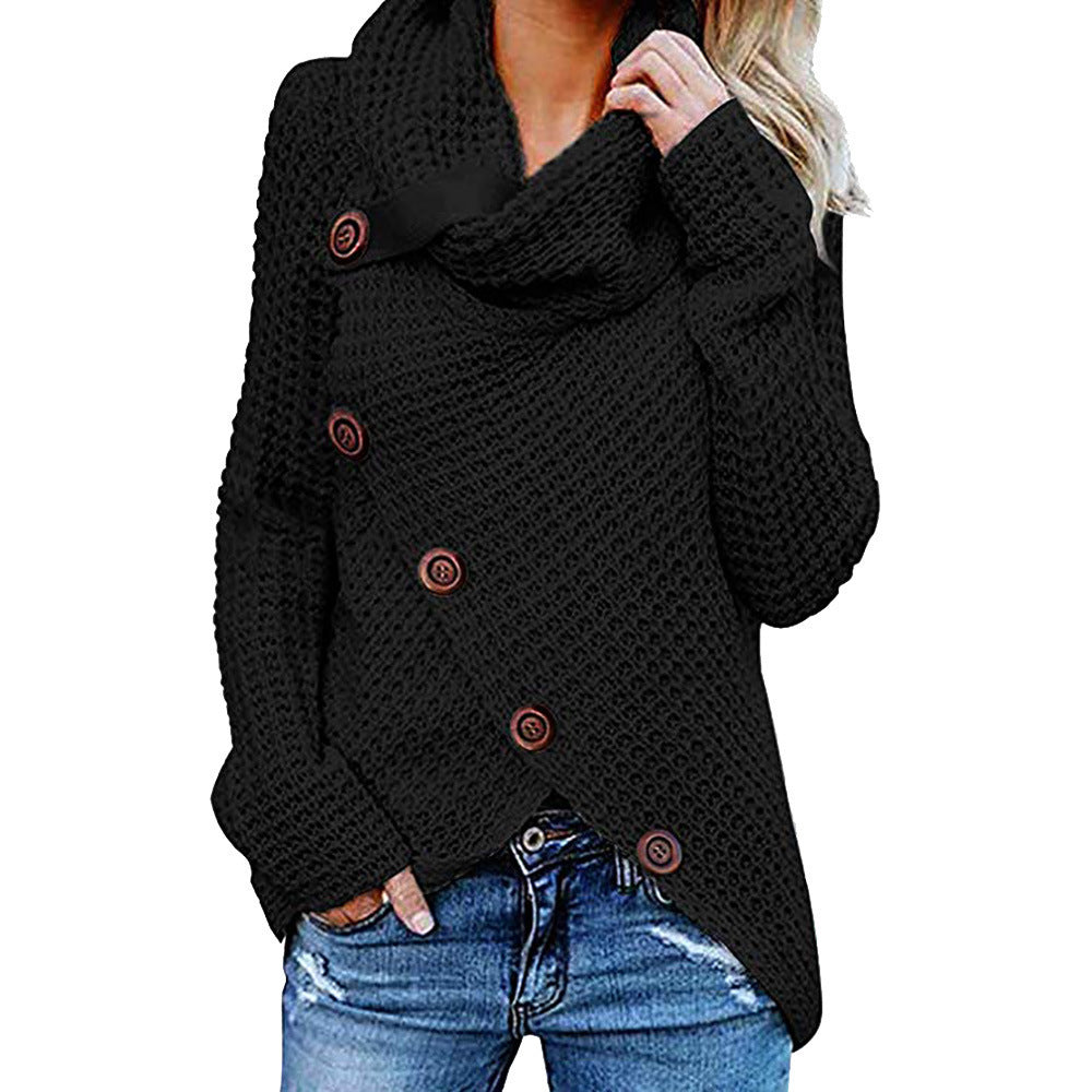 Soft White Cashmere Turtleneck Sweater for Women