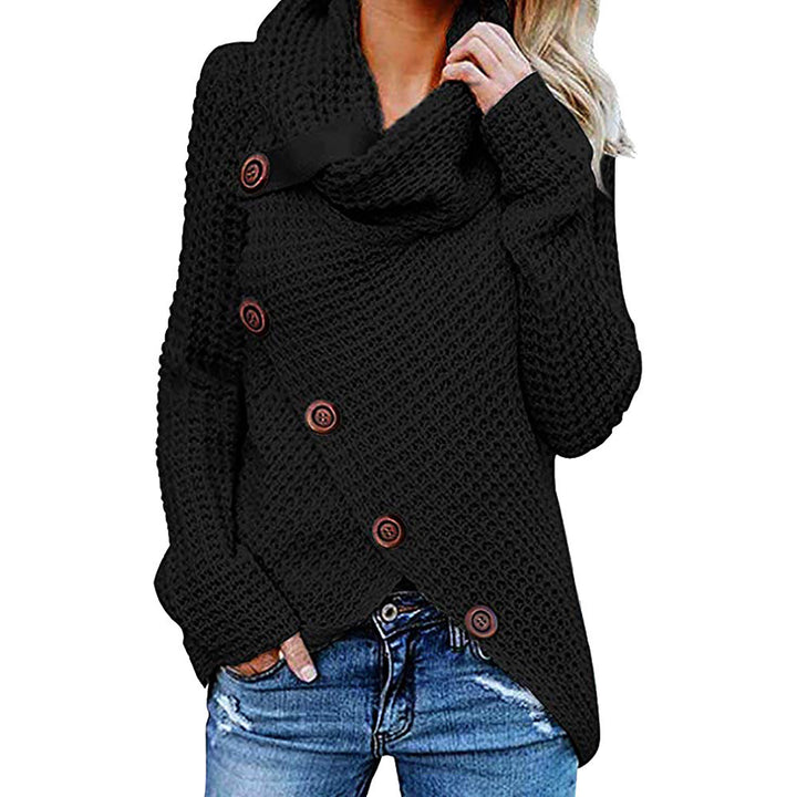 Soft White Cashmere Turtleneck Sweater for Women