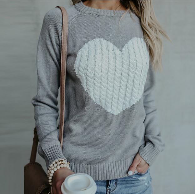 Stylish "Hearts" Sweaters for Women