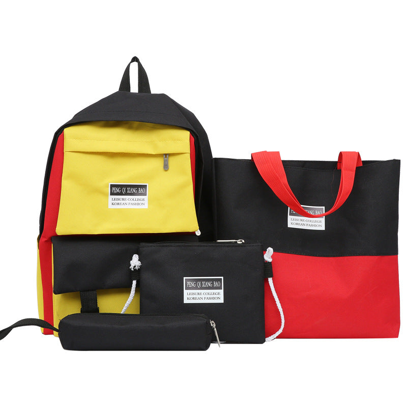 Canvas School Book Bags-Backpack