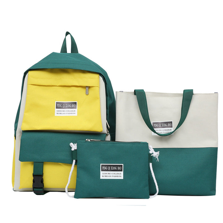 Canvas School Book Bags-Backpack