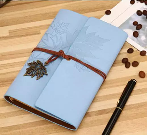 Vintage Refillable Maple Leaf Leather Journal