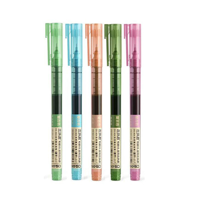 8-Color Liquid Gel Pen Set – 0.5mm Rollerball Pens for School &amp; Office - Polendo Design 8 color gel pen set