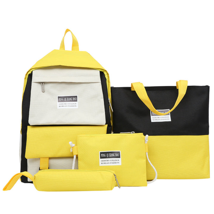 Canvas School Book Bags-Backpack
