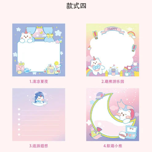 Stationery Memo Notepad Kawaii Party