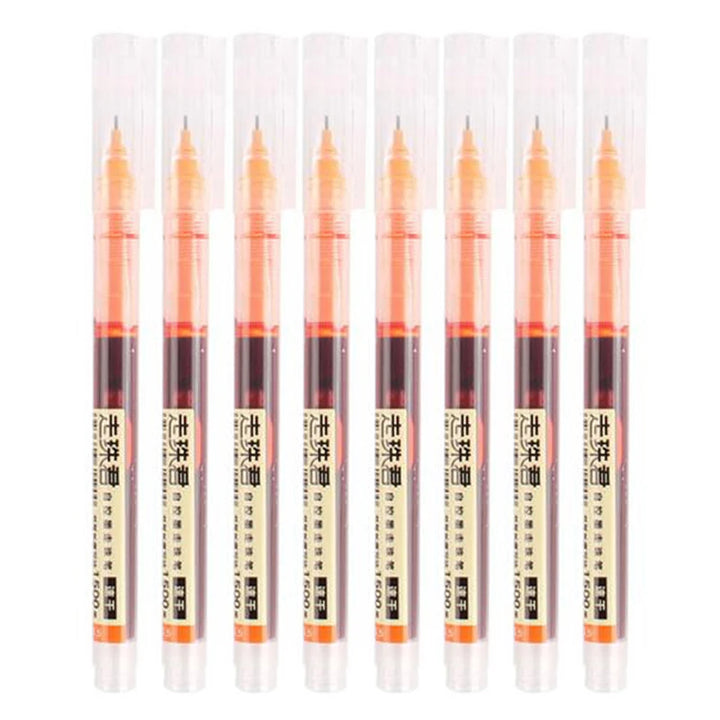 8-Color Liquid Gel Pen Set – 0.5mm Rollerball Pens for School &amp; Office - Polendo Design 8 color gel pen set