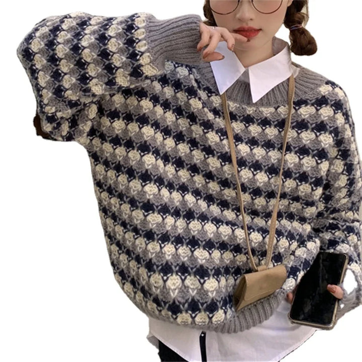 Ladies Crew Neck Oversized Sweater Jumper