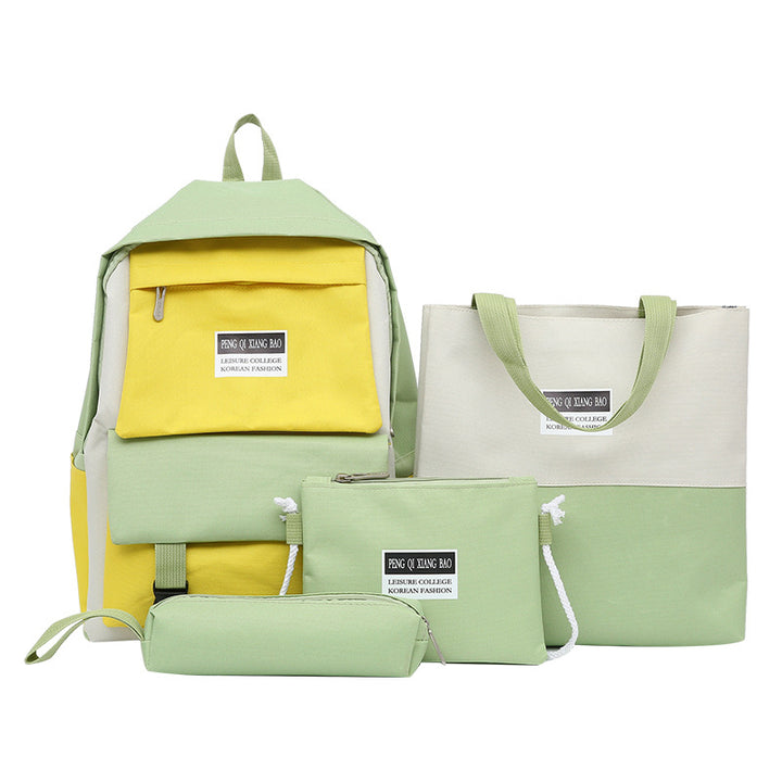 Canvas School Book Bags-Backpack