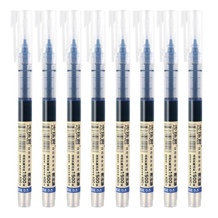 8-Color Liquid Gel Pen Set – 0.5mm Rollerball Pens for School &amp; Office - Polendo Design 8 color gel pen set