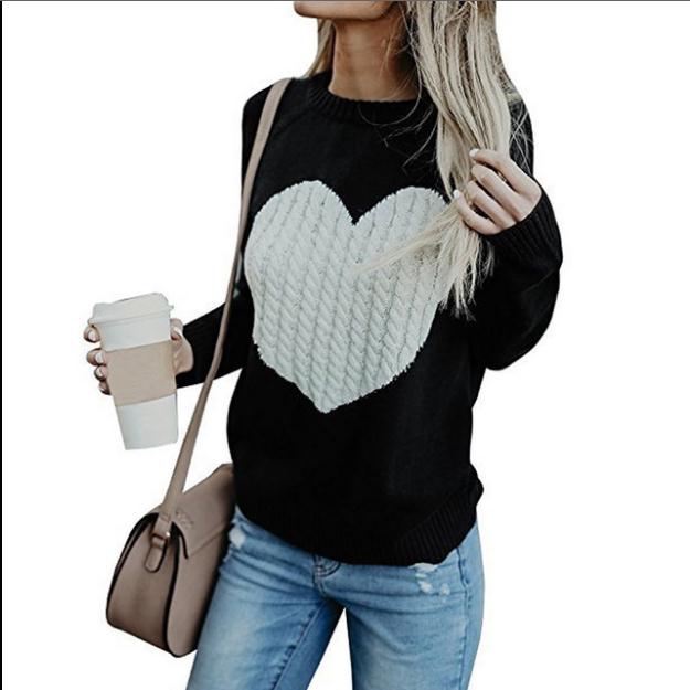Stylish "Hearts" Sweaters for Women