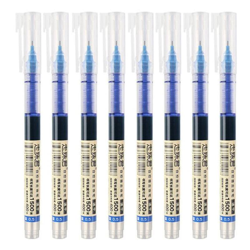 8-Color Liquid Gel Pen Set – 0.5mm Rollerball Pens for School &amp; Office - Polendo Design 8 color gel pen set