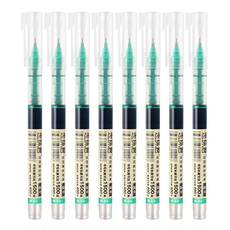 8-Color Liquid Gel Pen Set – 0.5mm Rollerball Pens for School &amp; Office - Polendo Design 8 color gel pen set