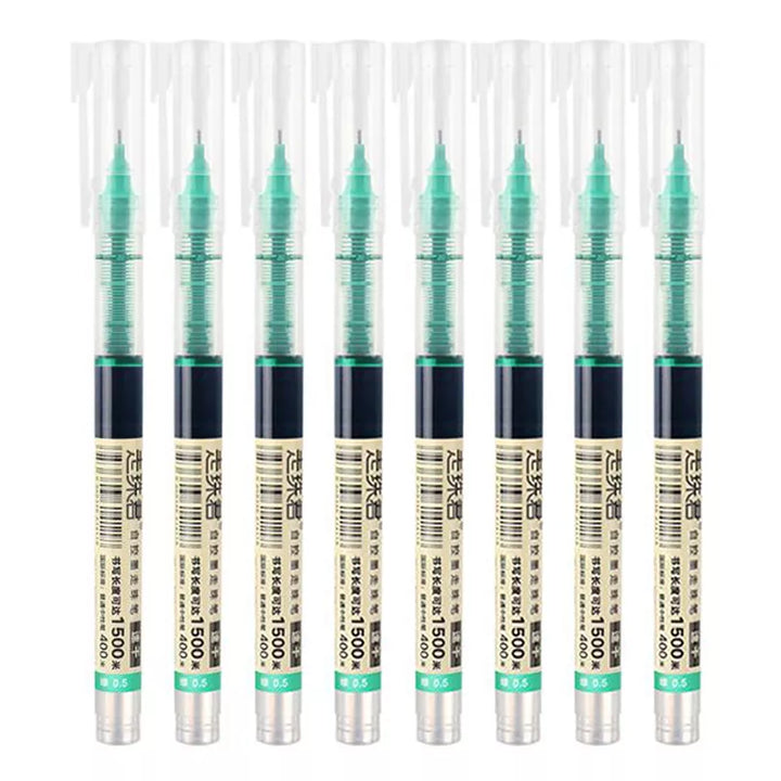 8-Color Liquid Gel Pen Set – 0.5mm Rollerball Pens for School &amp; Office - Polendo Design 8 color gel pen set