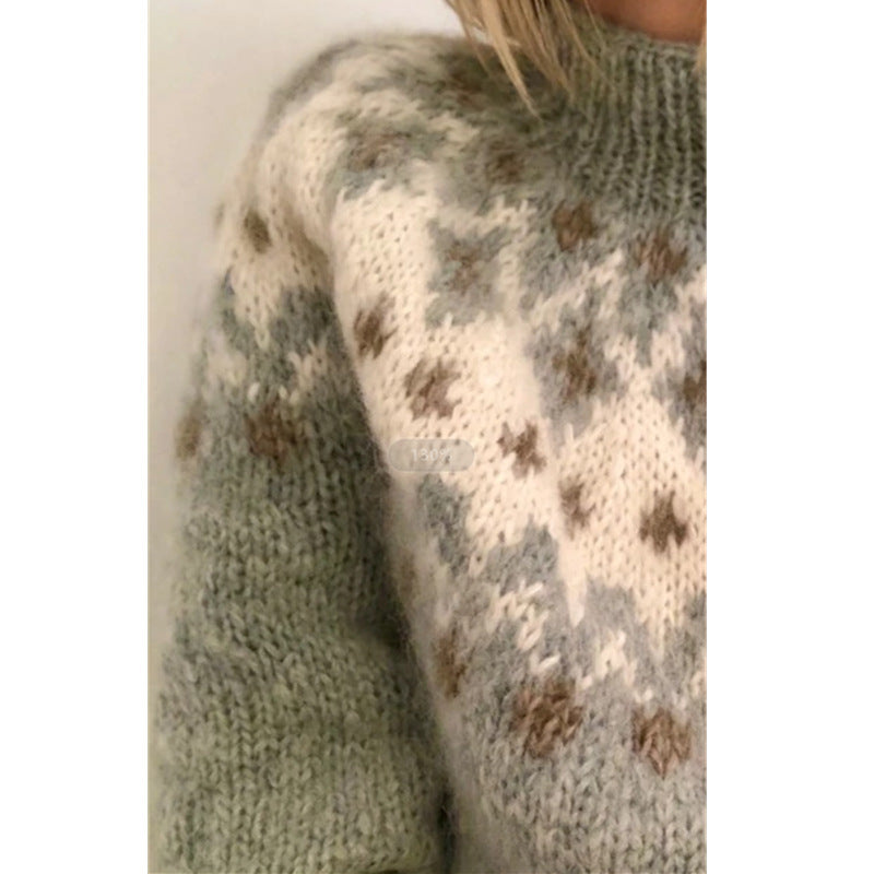 Ladies High Neck, Knitted Sweater