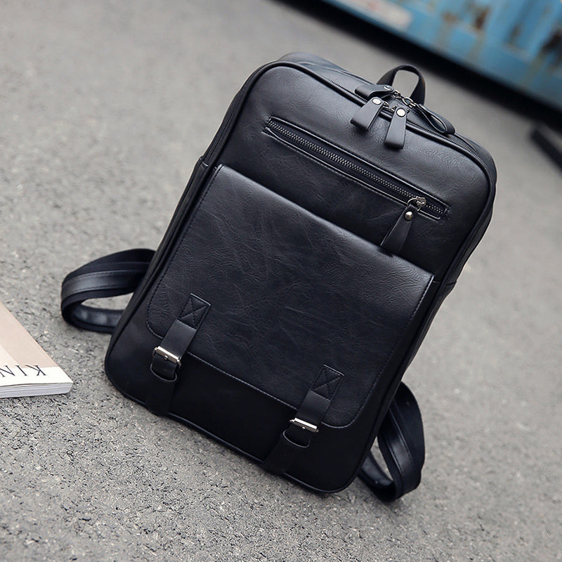 Vintage Leather Backpack for Men