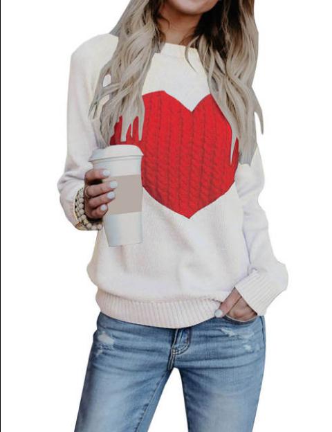 Stylish "Hearts" Sweaters for Women
