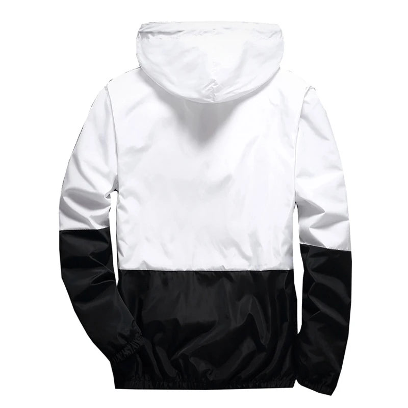 Men Hooded Windbreaker Streetwear Jacket