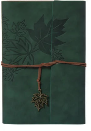 Vintage Refillable Maple Leaf Leather Journal