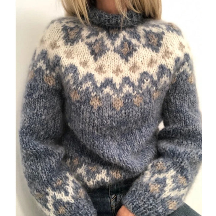 Ladies High Neck, Knitted Sweater