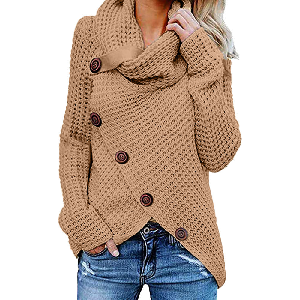 Soft White Cashmere Turtleneck Sweater for Women