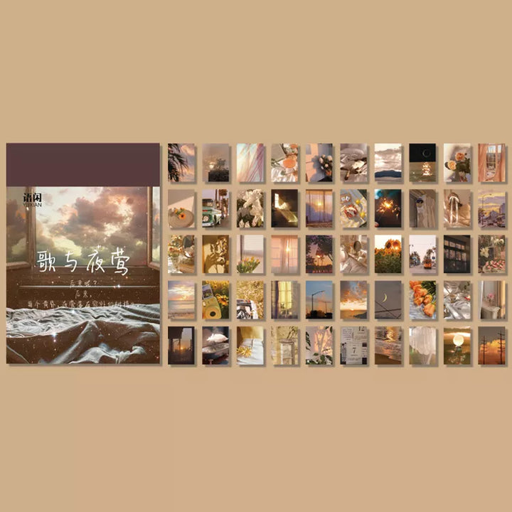 366 Pcs Van Gogh Kraft Paper Retro Scrapbook &amp; Decorative Cards