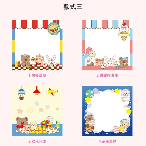 Stationery Memo Notepad Kawaii Party