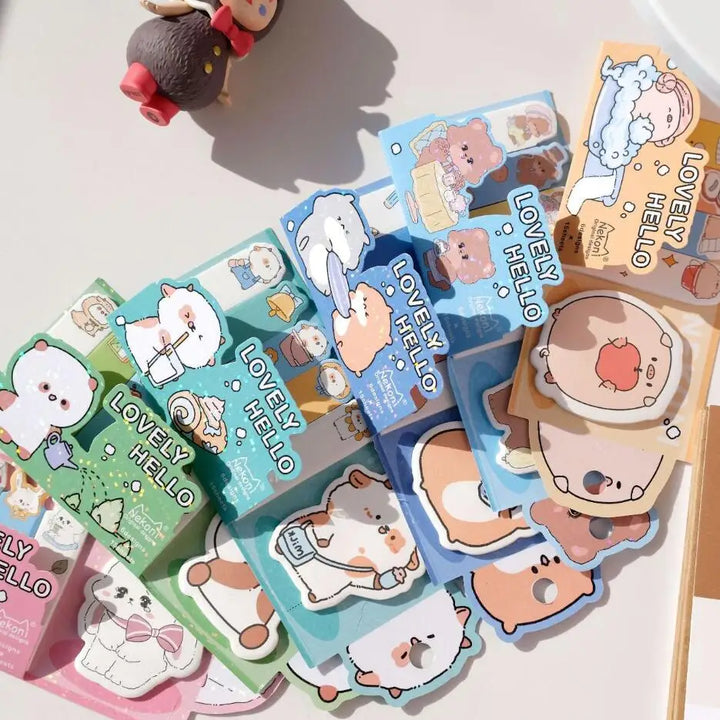 Novelty Hamster Pig Panda Memo Sticky Pad