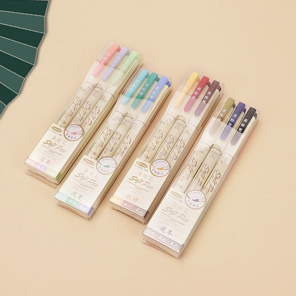 24 Color Calligraphy Brush Marker Set - Polendo Design