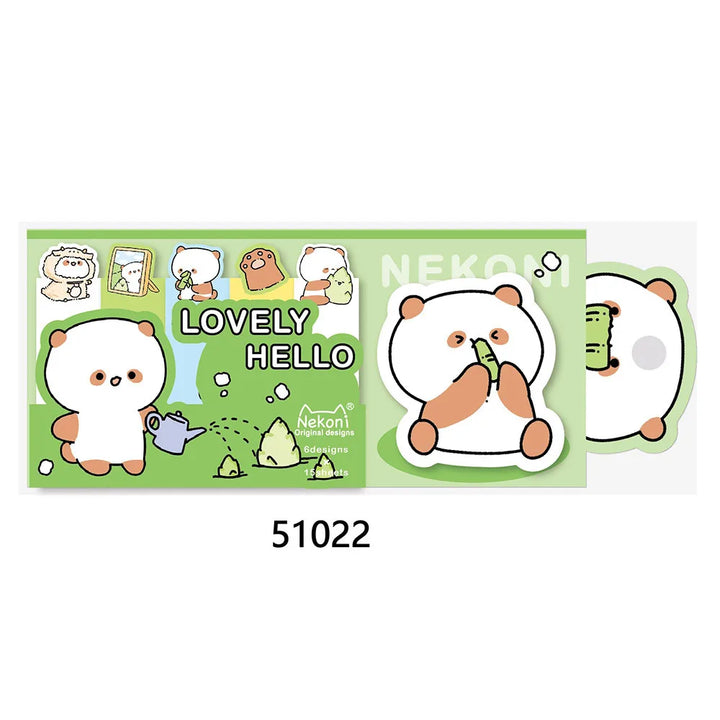 Novelty Hamster Pig Panda Memo Sticky Pad