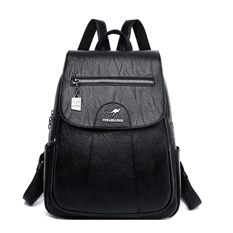 Timeless Vintage Leather Backpack for Women on the Go