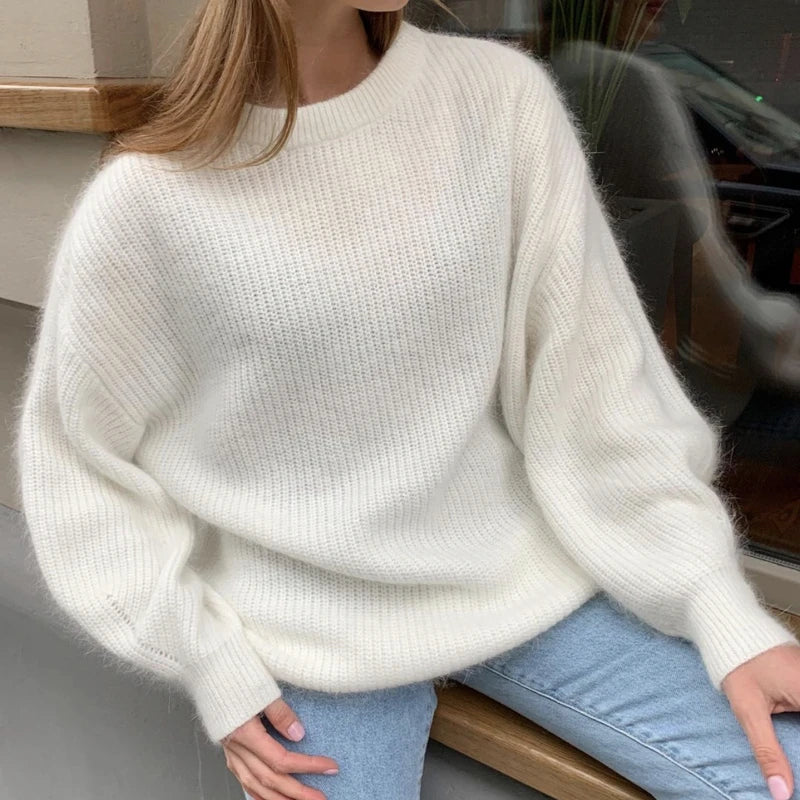 Soft Loose Knitted Cashmere Sweater