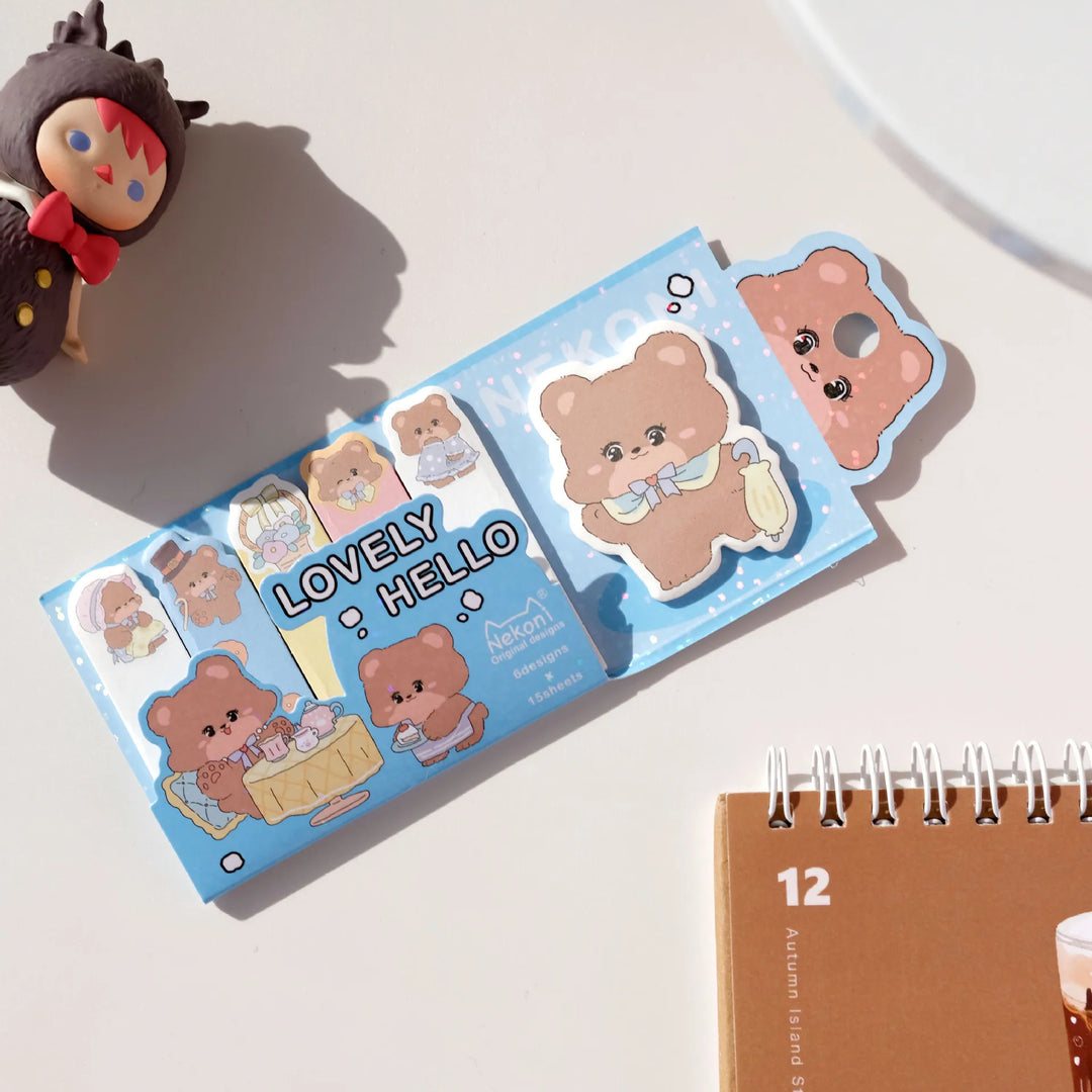 Novelty Hamster Pig Panda Memo Sticky Pad
