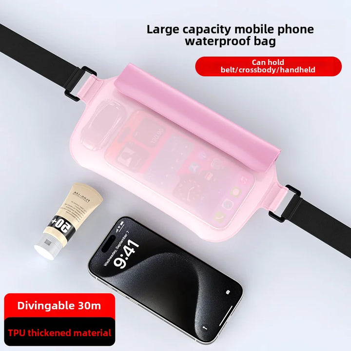 Cycling Waterproof Phone Waist Pouch Touchscreen Belt Bag - Polendo Design
