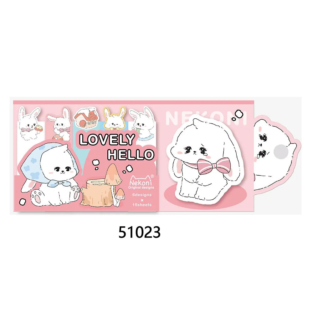 Novelty Hamster Pig Panda Memo Sticky Pad