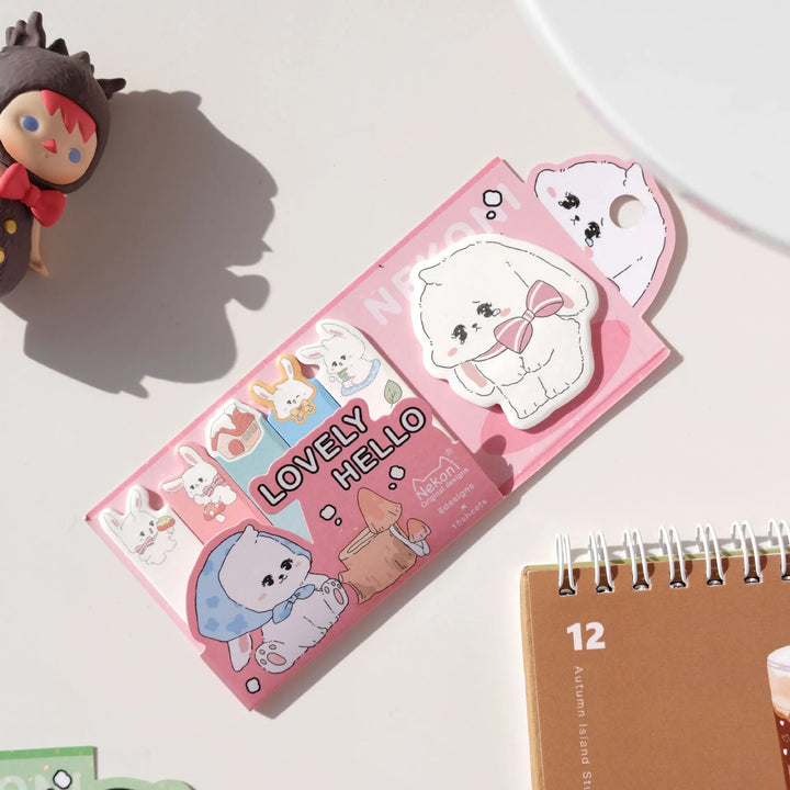Novelty Hamster Pig Panda Memo Sticky Pad