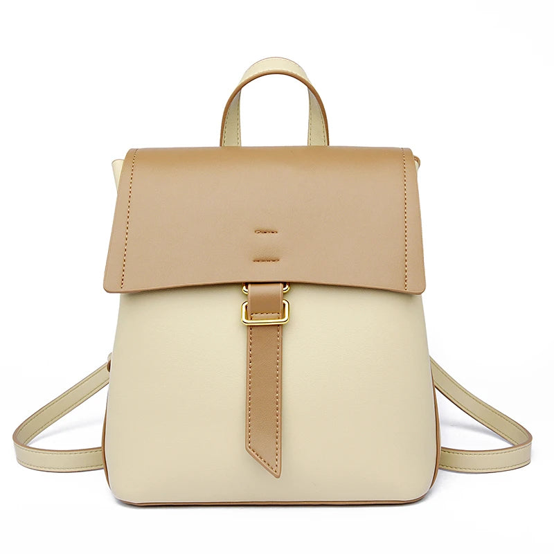 Leather Anti Theft Backpack for Women