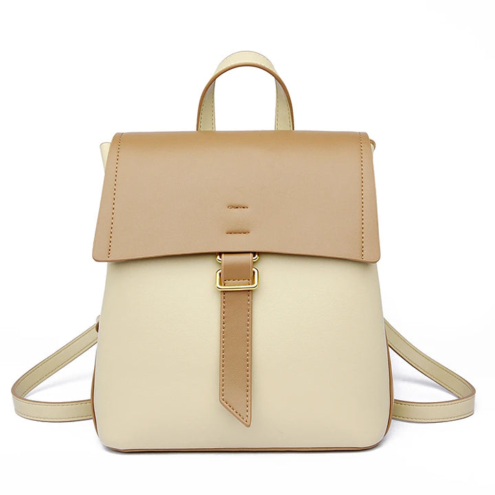 Leather Anti Theft Backpack for Women