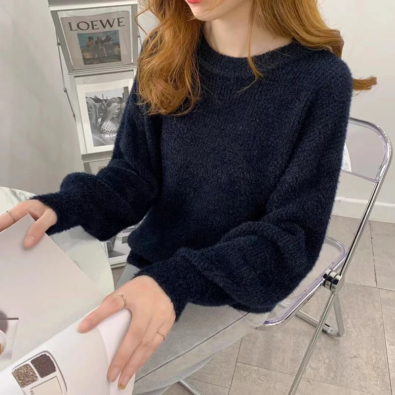 Soft Loose Knitted Cashmere Sweater