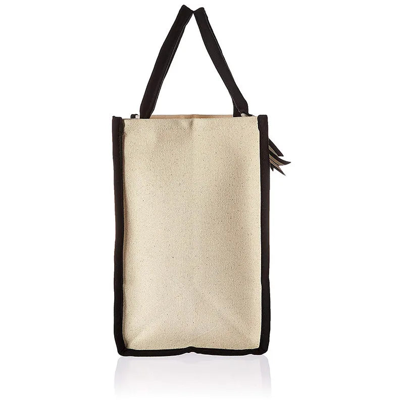 Canvas Tote Bag for Women – Letter Design - Polendo Design canvas tote bag for women