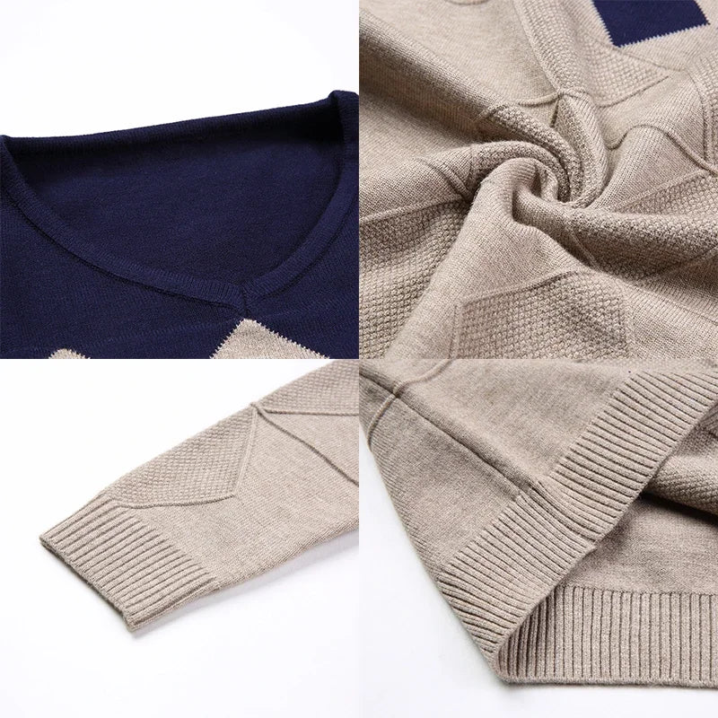Classic V-Neck Sweater Men&