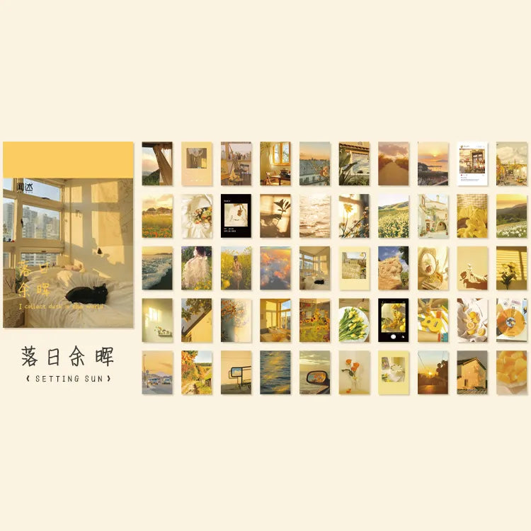 366 Pcs Van Gogh Kraft Paper Retro Scrapbook &amp; Decorative Cards