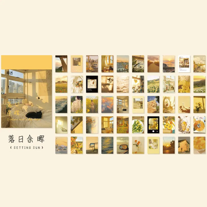 366 Pcs Van Gogh Kraft Paper Retro Scrapbook &amp; Decorative Cards
