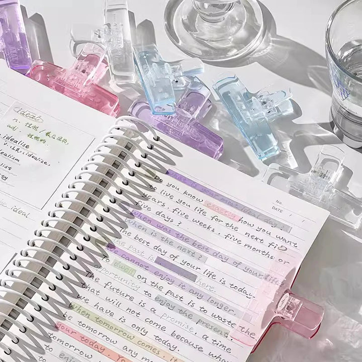 Kawaii Plastic Binder Clips – Cute Paper Clips for Notes, Planners &amp; Journals