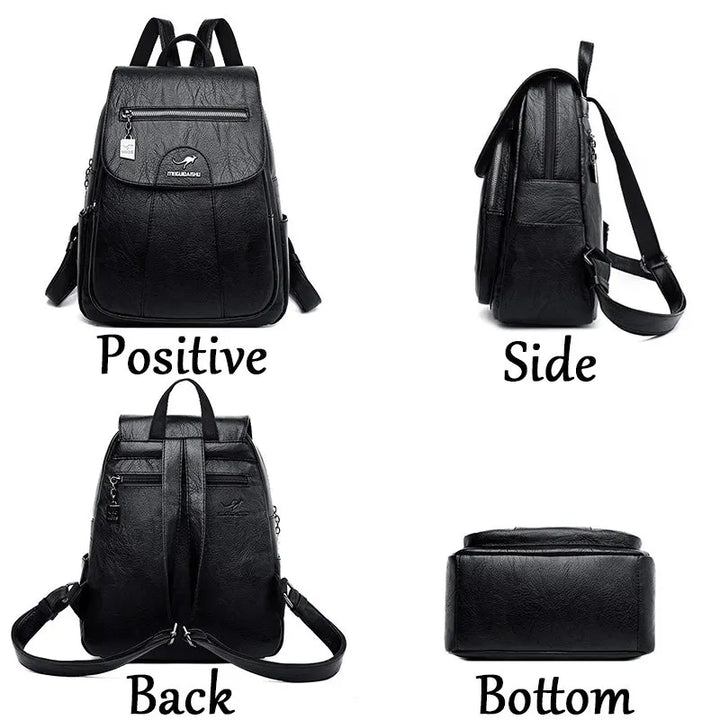Timeless Vintage Leather Backpack for Women on the Go