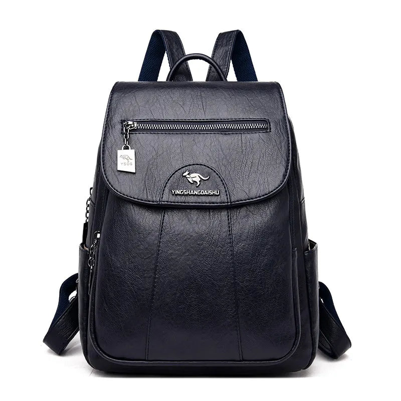 Timeless Vintage Leather Backpack for Women on the Go