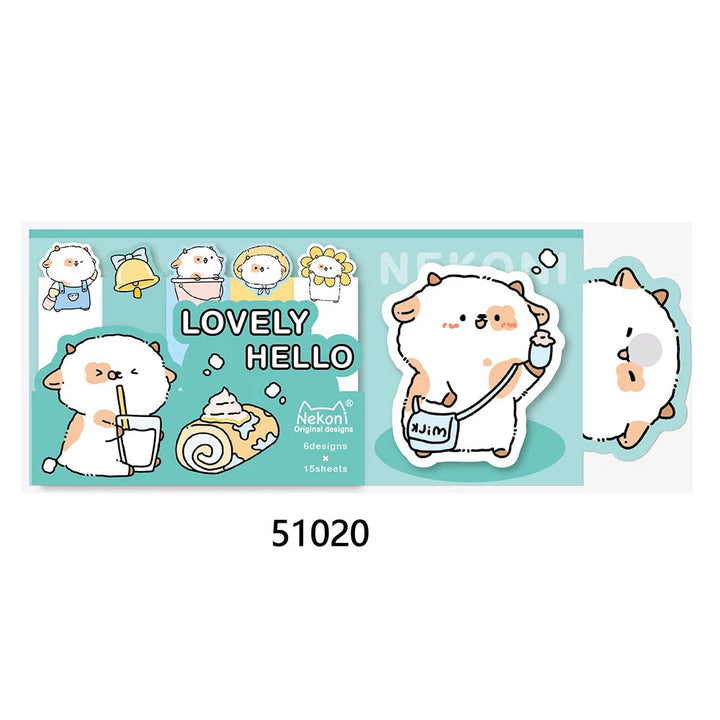Novelty Hamster Pig Panda Memo Sticky Pad