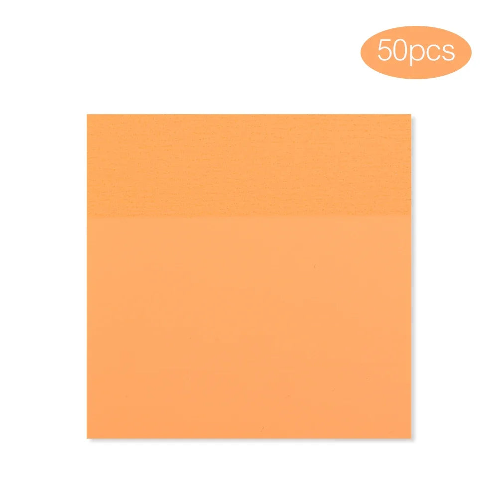 Innovative Transparent Waterproof Sticky Notes, 50 Sheets