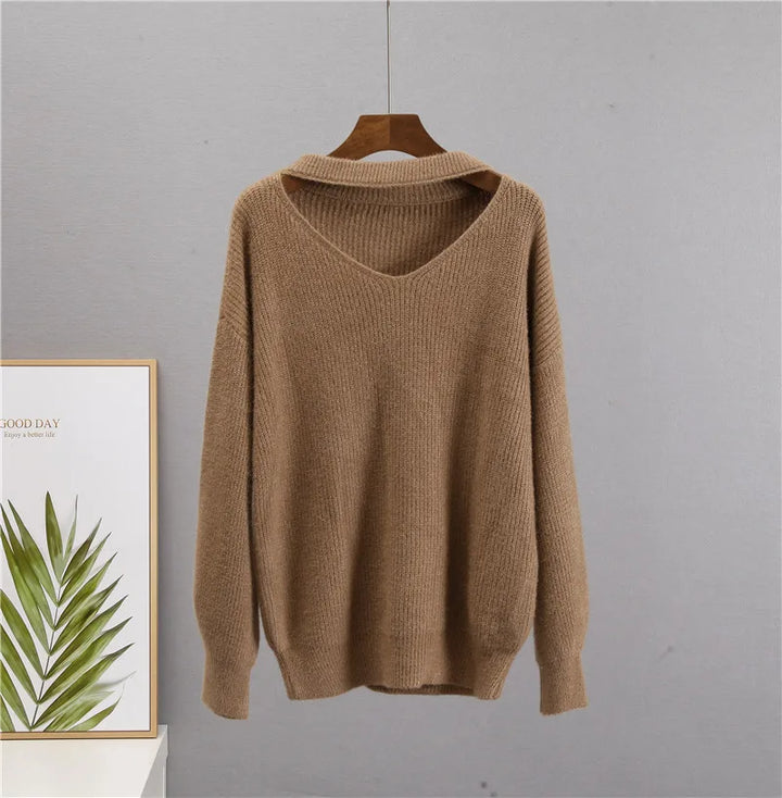 Soft Loose Knitted Cashmere Sweater