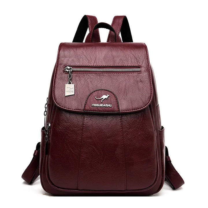 Timeless Vintage Leather Backpack for Women on the Go